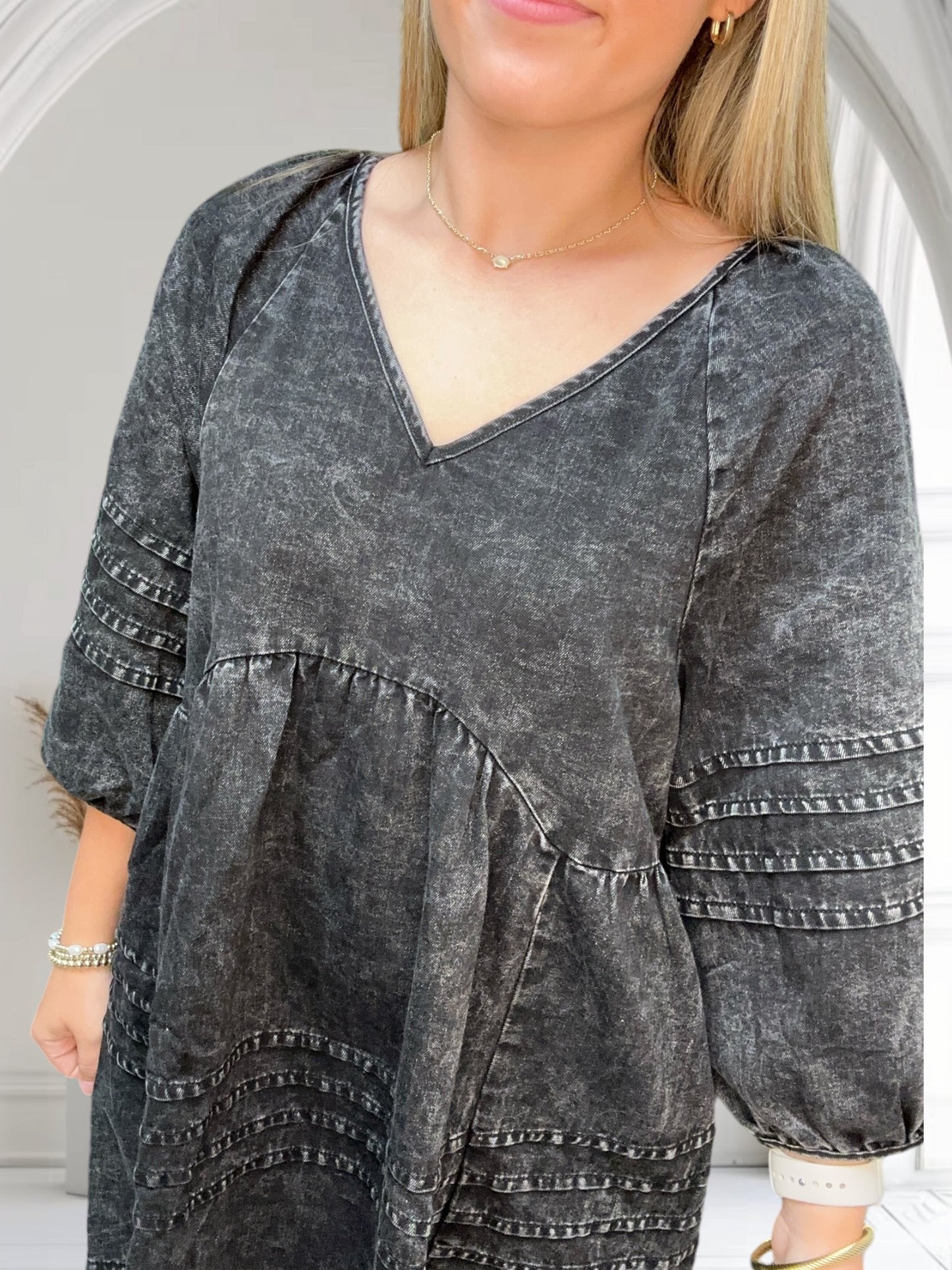 Black Denim Dress