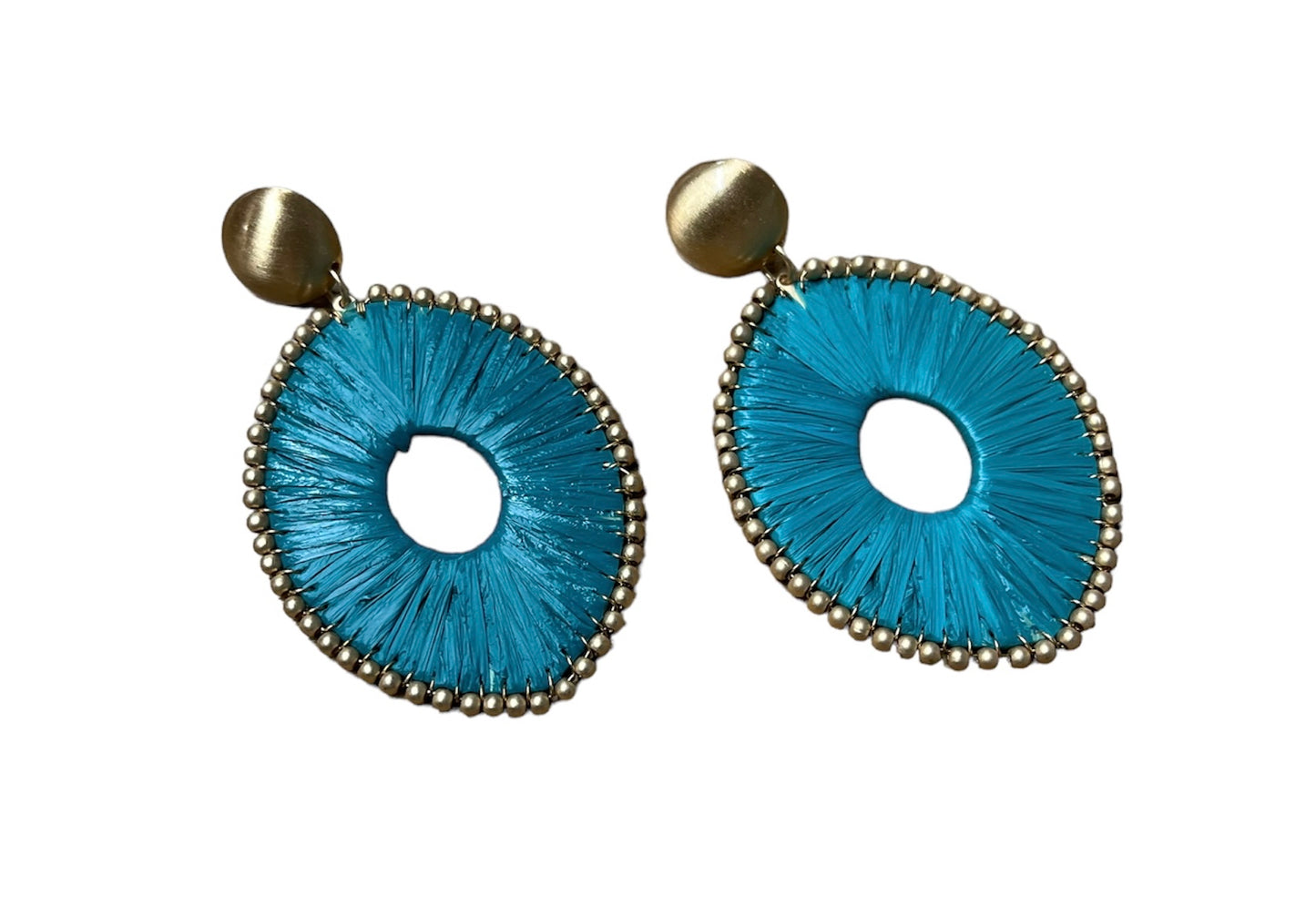 Gold and Turquoise Earrings
