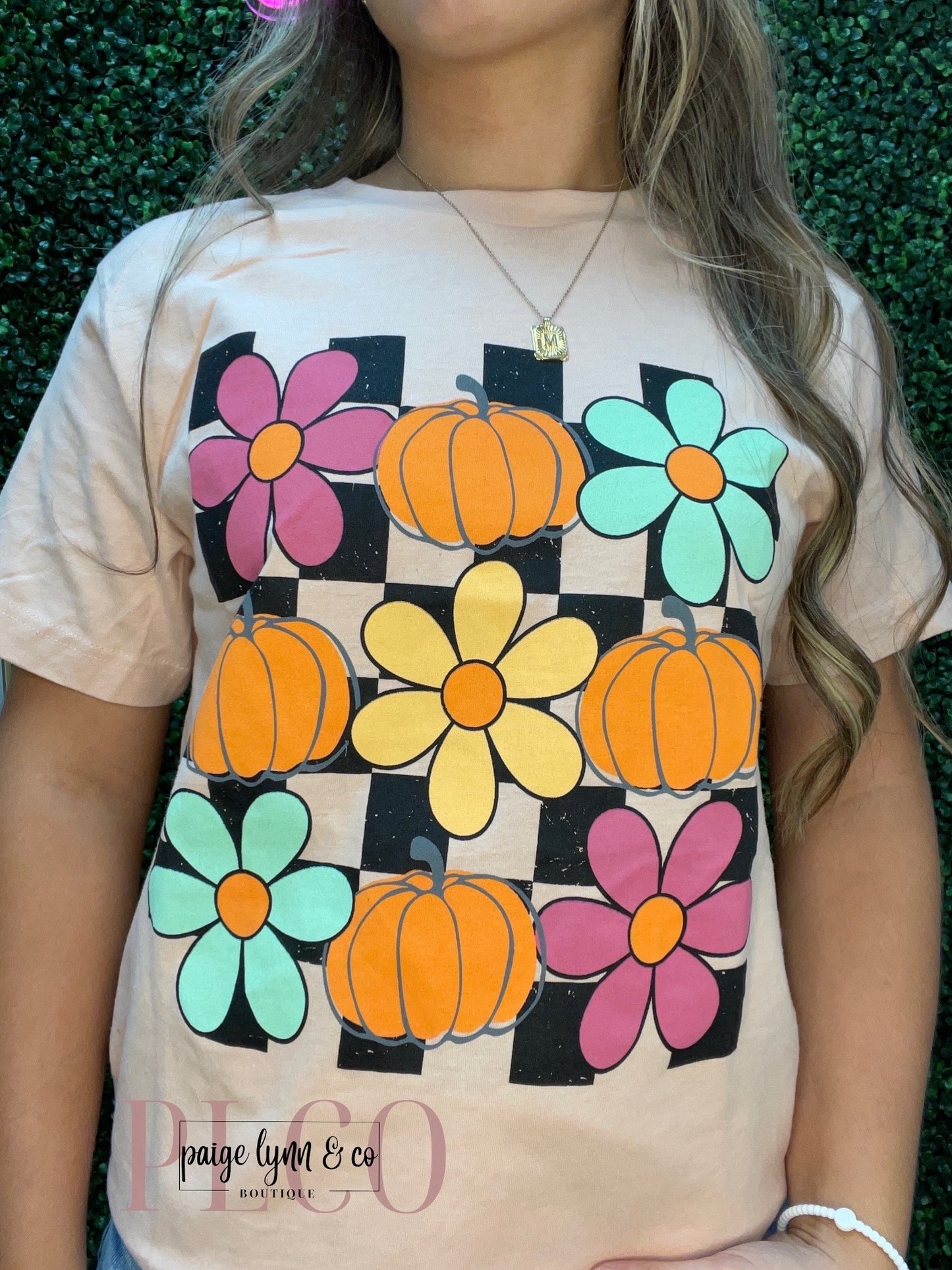 Checkered Fall Tee