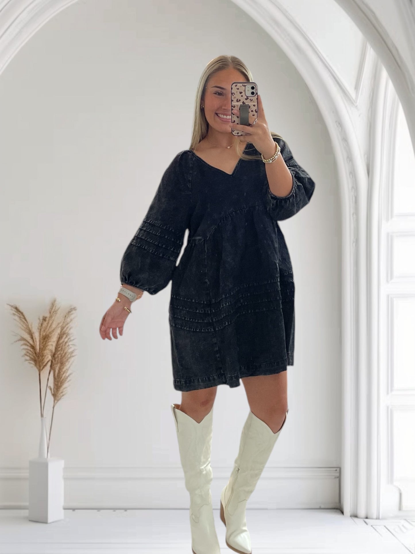 Black Denim Dress