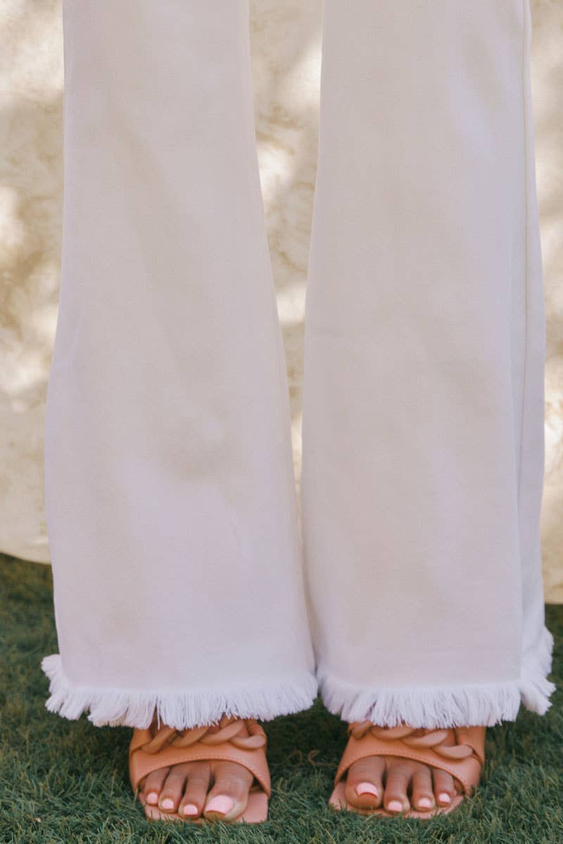 KanCan | White Stretch | Flare Jean