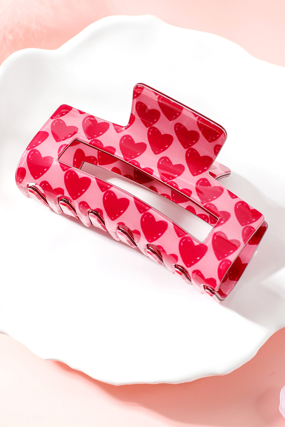 Fiery Red Heart | Claw Clip