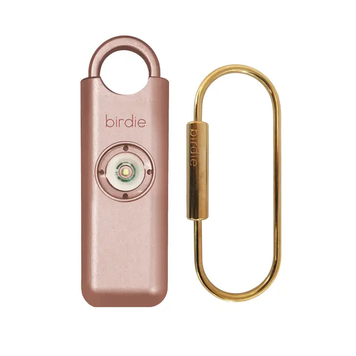 She's Birdie Personal Safety Alarm-Metallic Rose