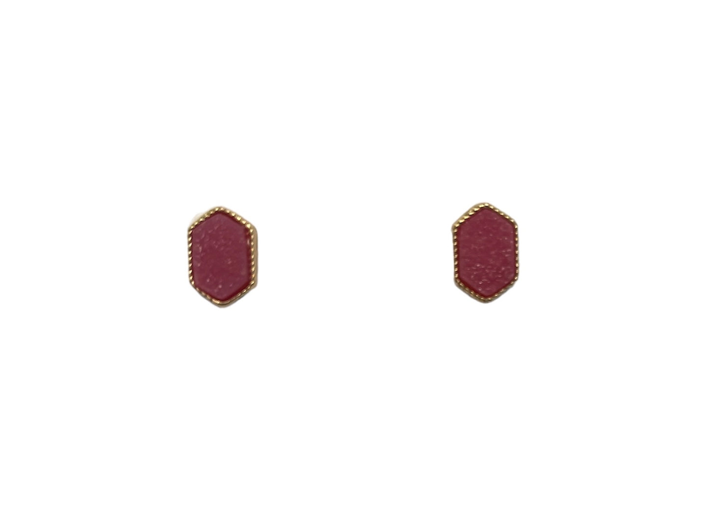 Druzy Stud Earrings-Lilac