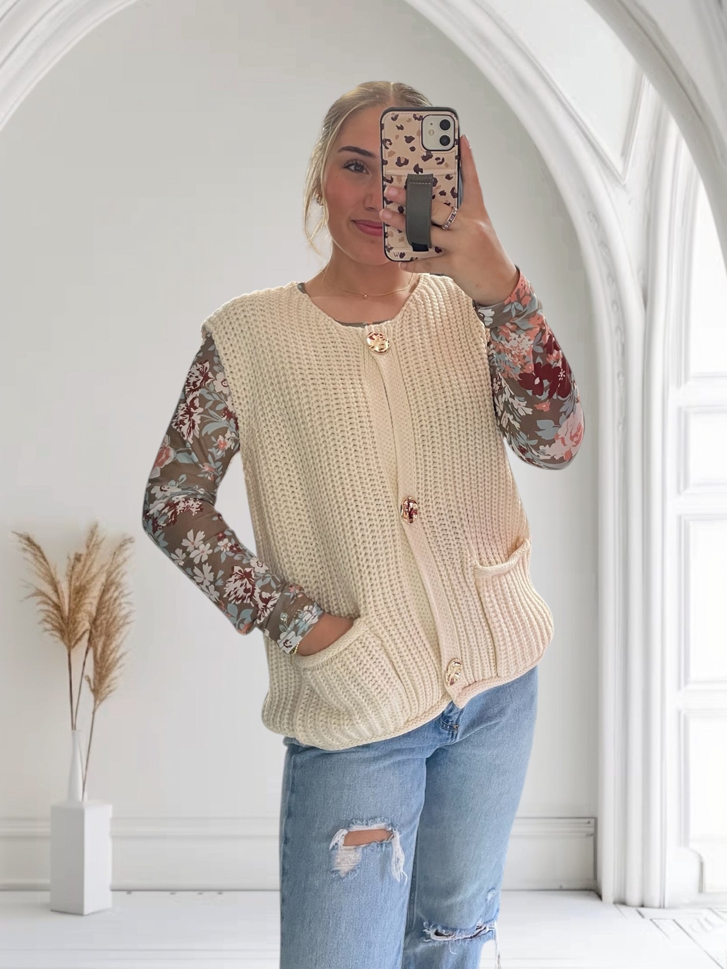 Cascading Lace Maxi Skirt | Beige