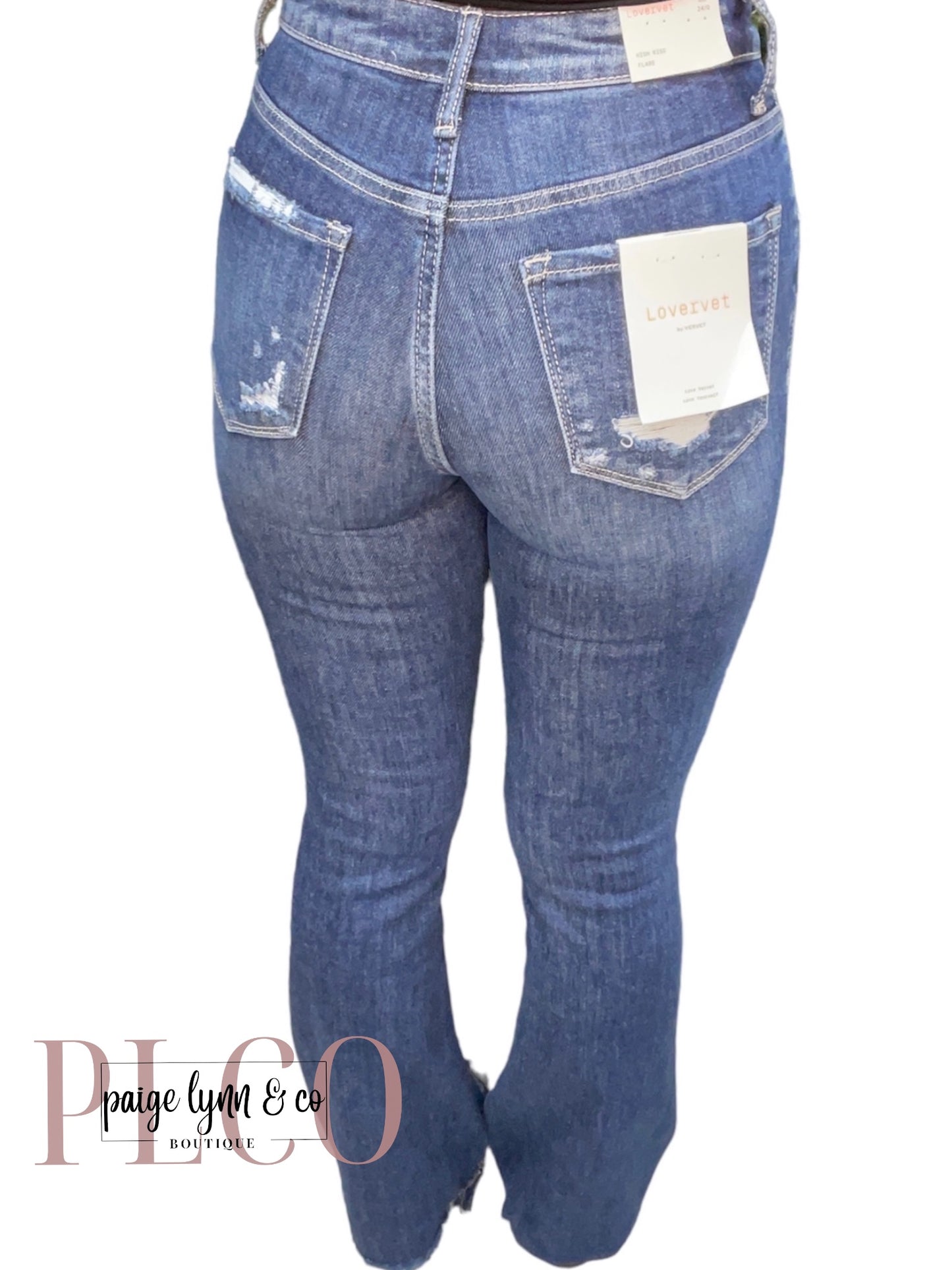 Dazzle Vervet High Rise Flare Jeans