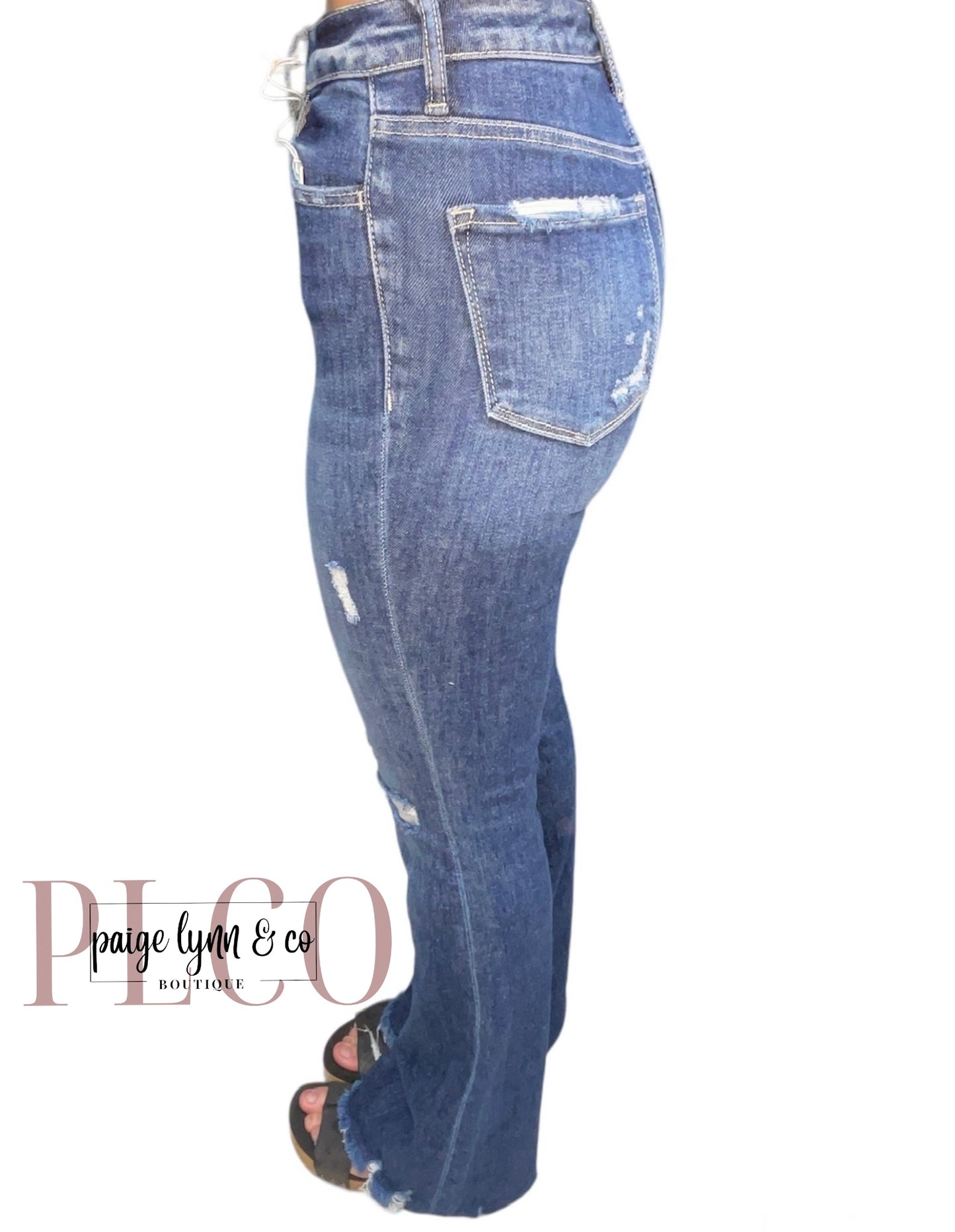 Dazzle Vervet High Rise Flare Jeans