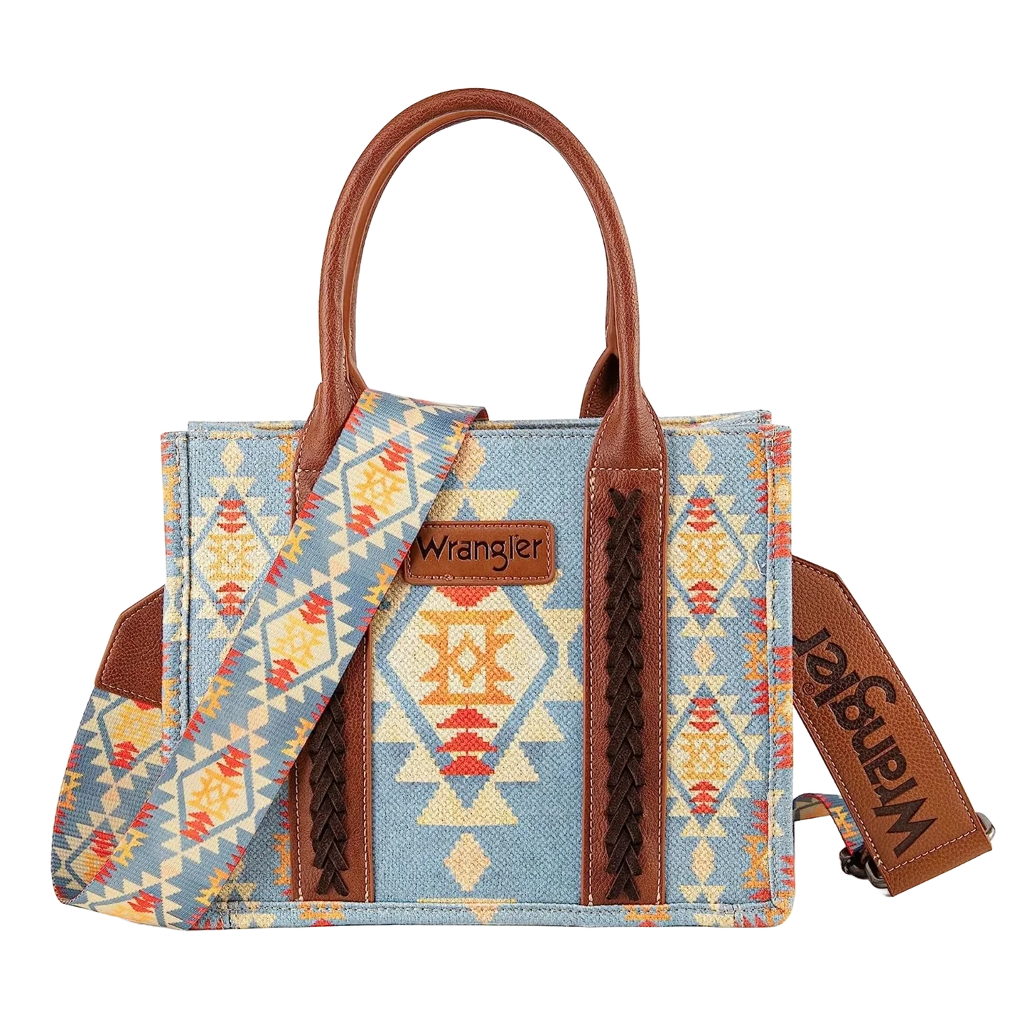 Wrangler Southwestern Crossbody - Brown/Blue