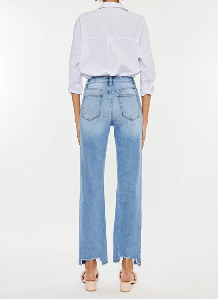 High Rise I Straight Leg I Medium Wash I Kan Can Jeans