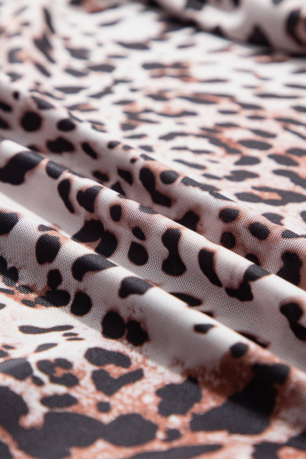The Safari | Leopard Print Long Sleeve Mesh Bodysuit