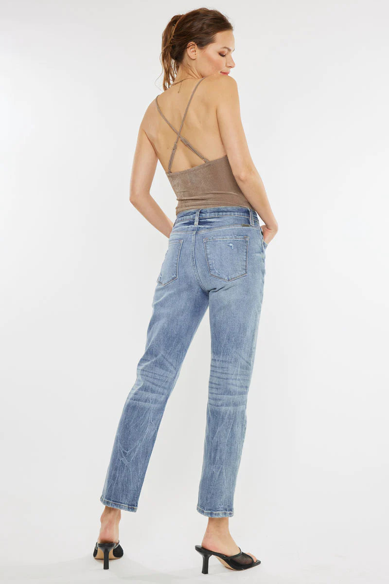 Tilda High Rise Slim Straight Jeans - KanCan