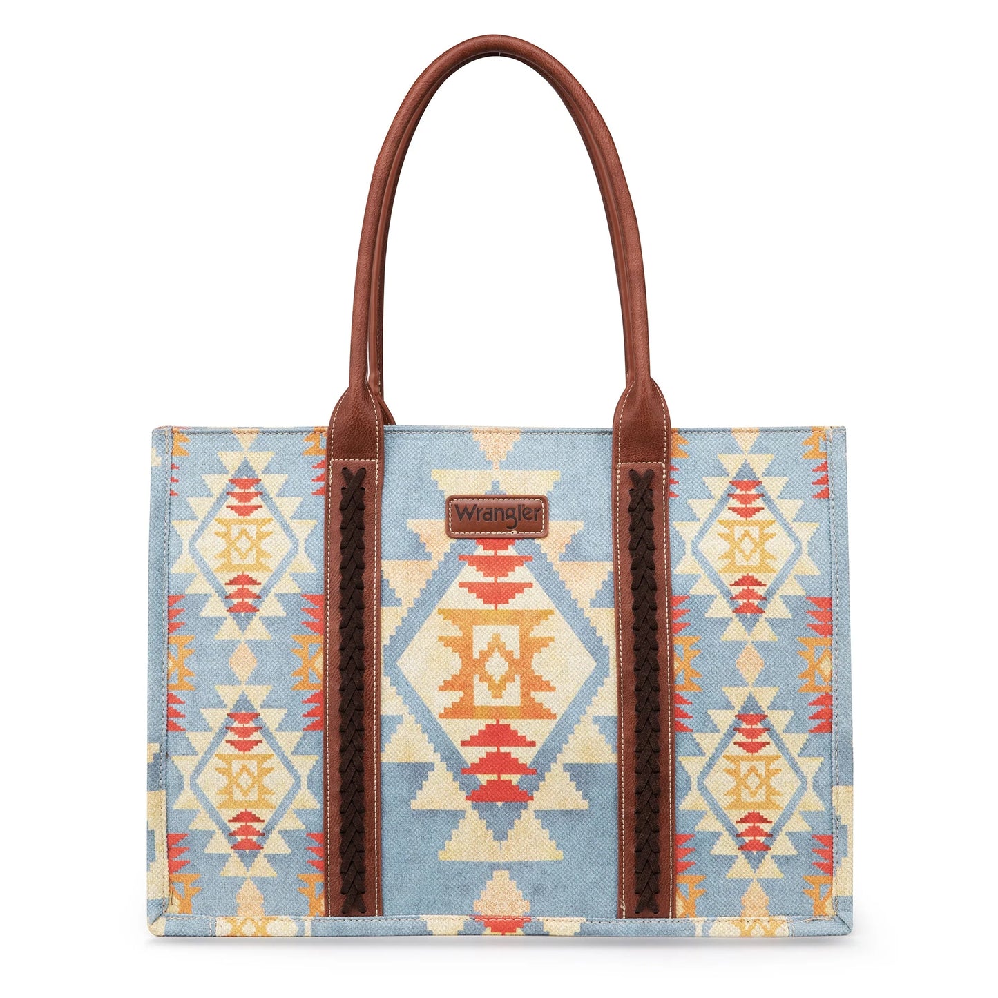 Wrangler Southwestern Tote - Brown/Blue