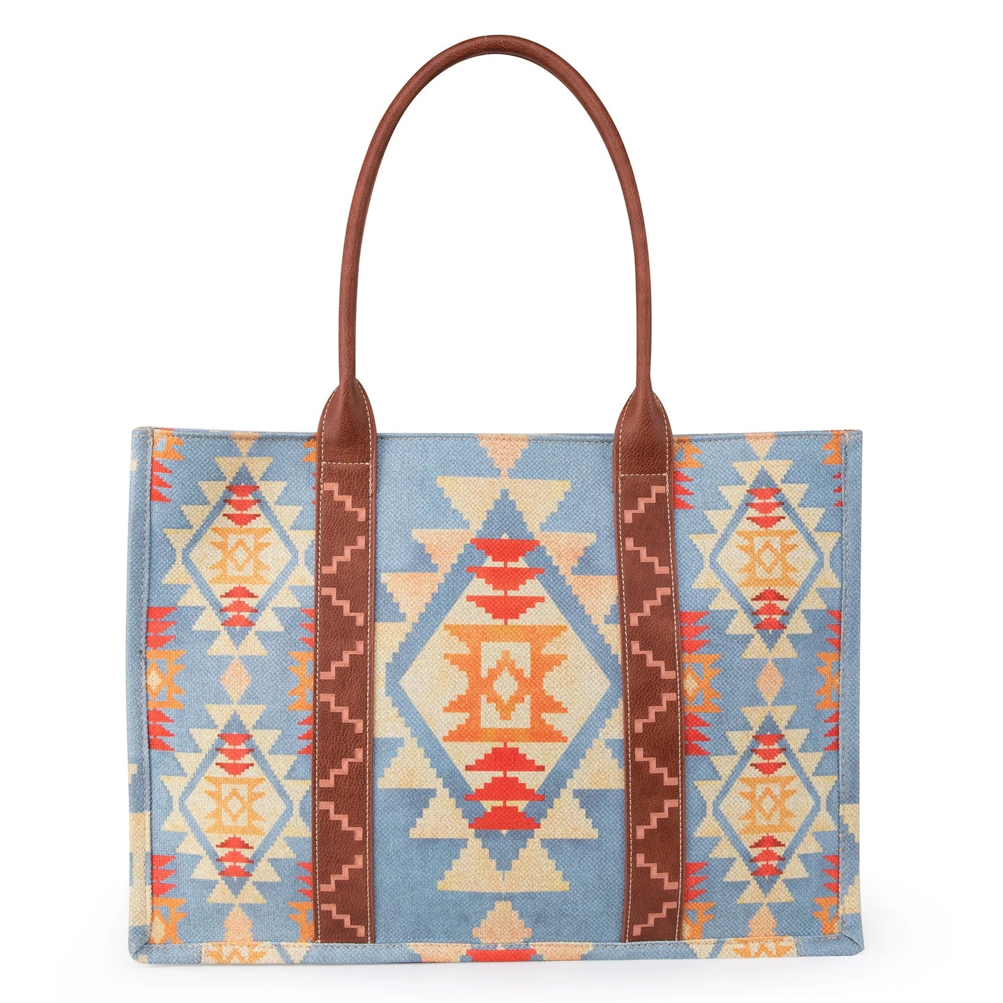 Wrangler Southwestern Tote - Brown/Blue