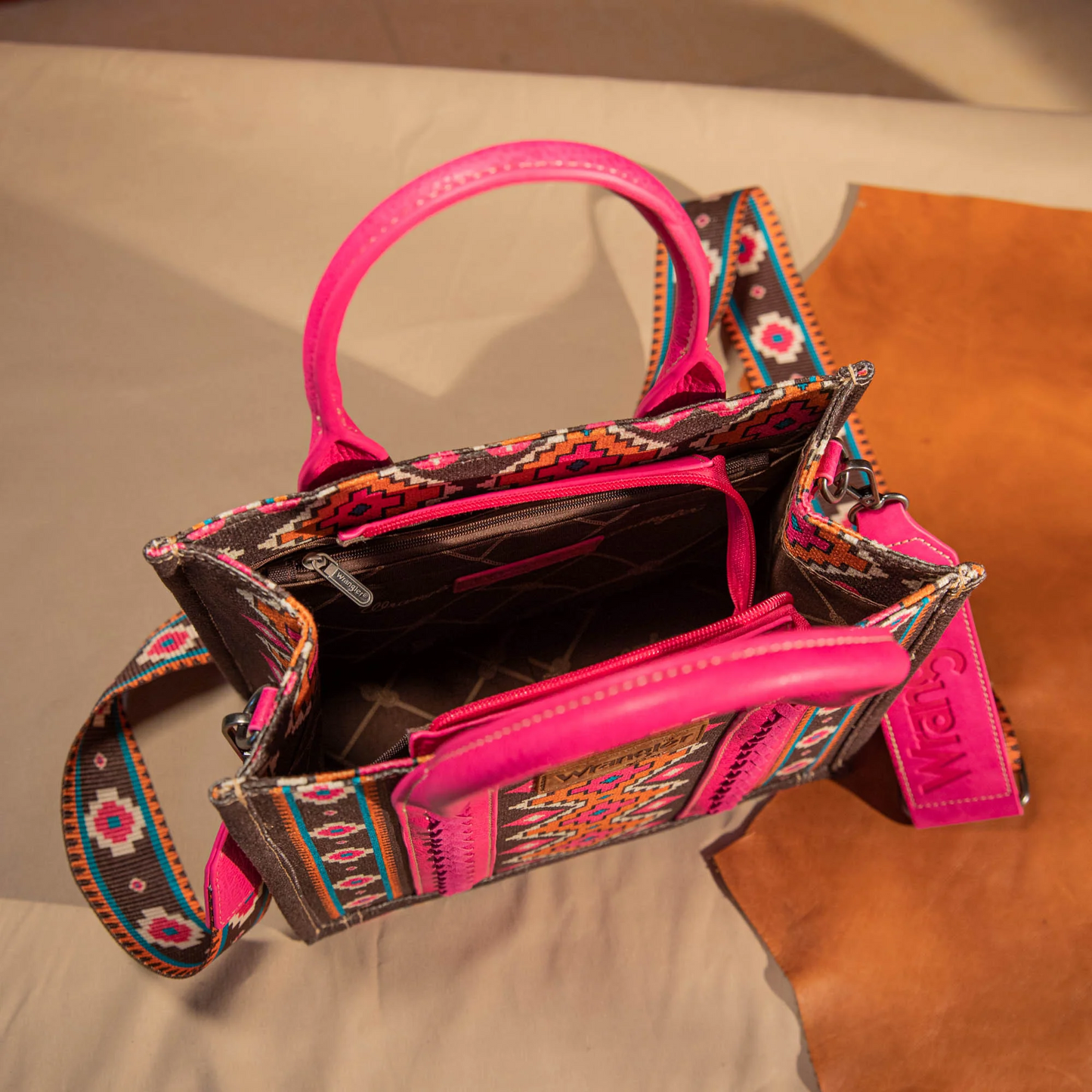 Wrangler Southwestern Crossbody - Hot Pink