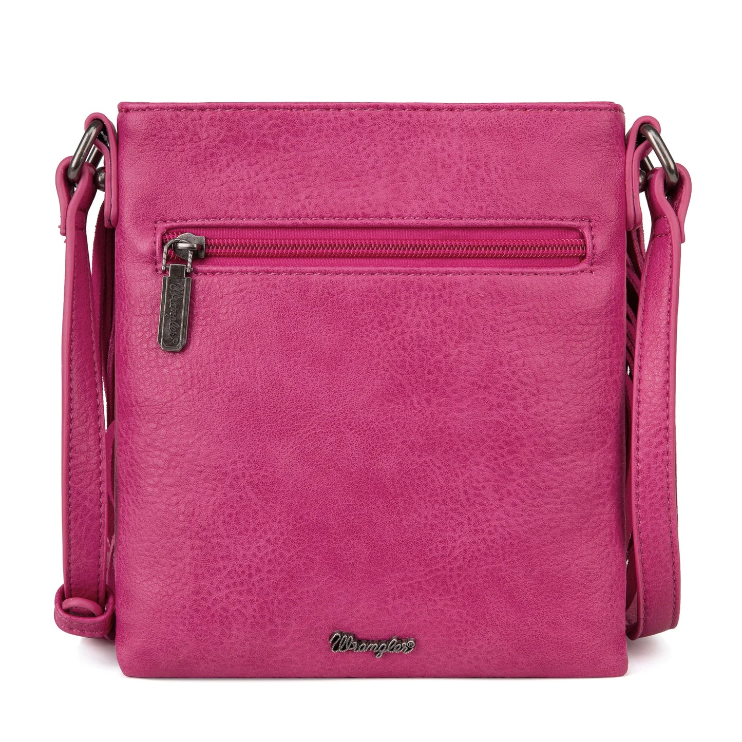 Wrangler Leather Fridge Denim Jean Pocket Crossbody - Pink lol