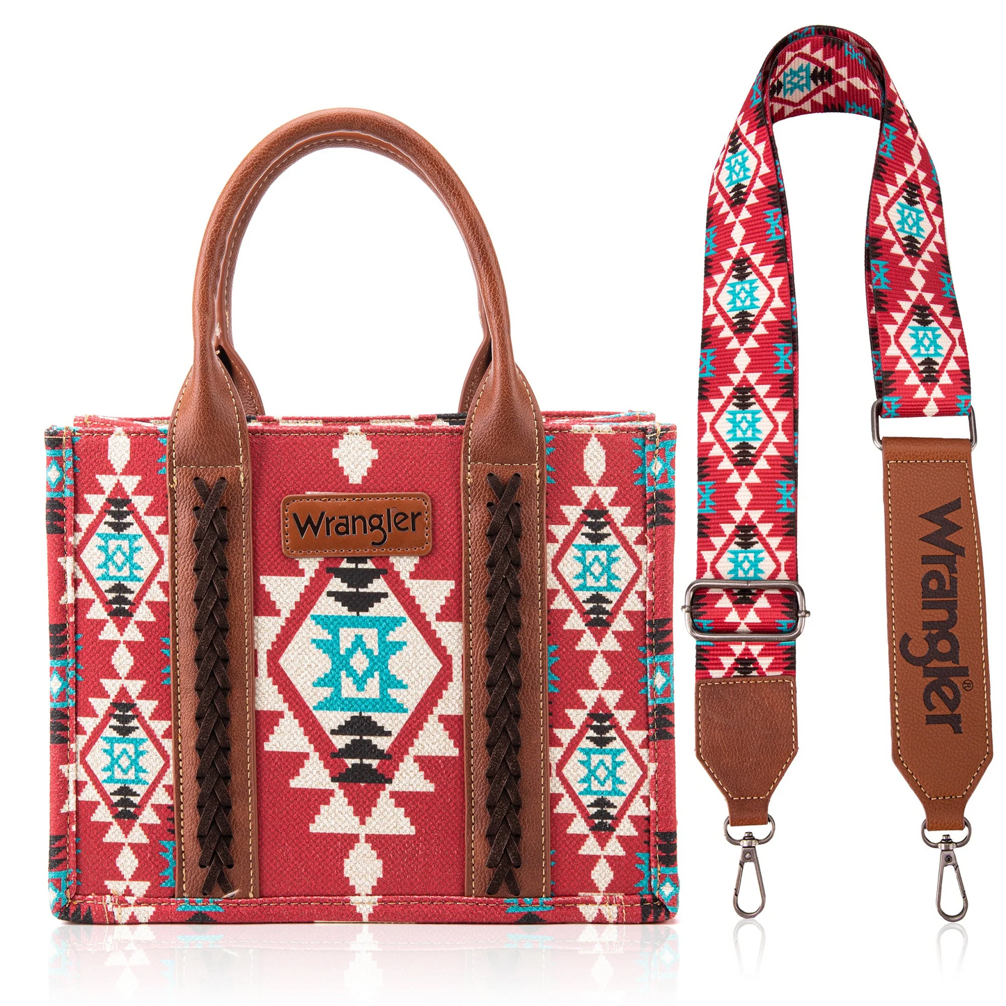 Wrangler Southwestern Crossbody - Burgundy