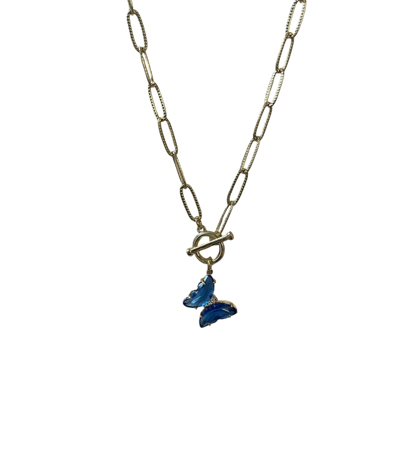 Butterfly Necklace-Blue