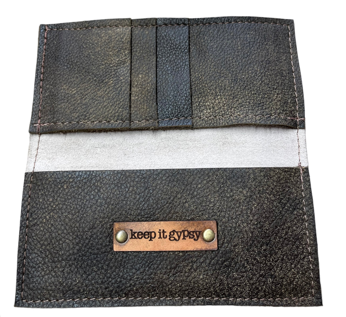 Leather Pink Snake Checkbook