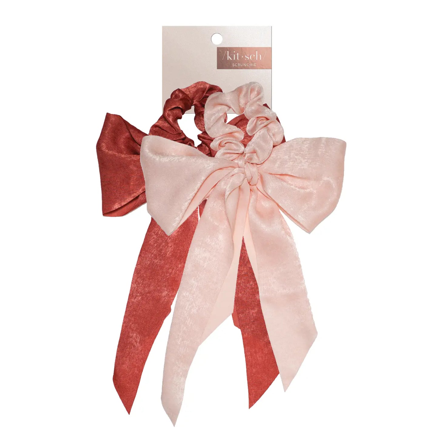 Satin Scarf Scrunchie- Blush Mauve