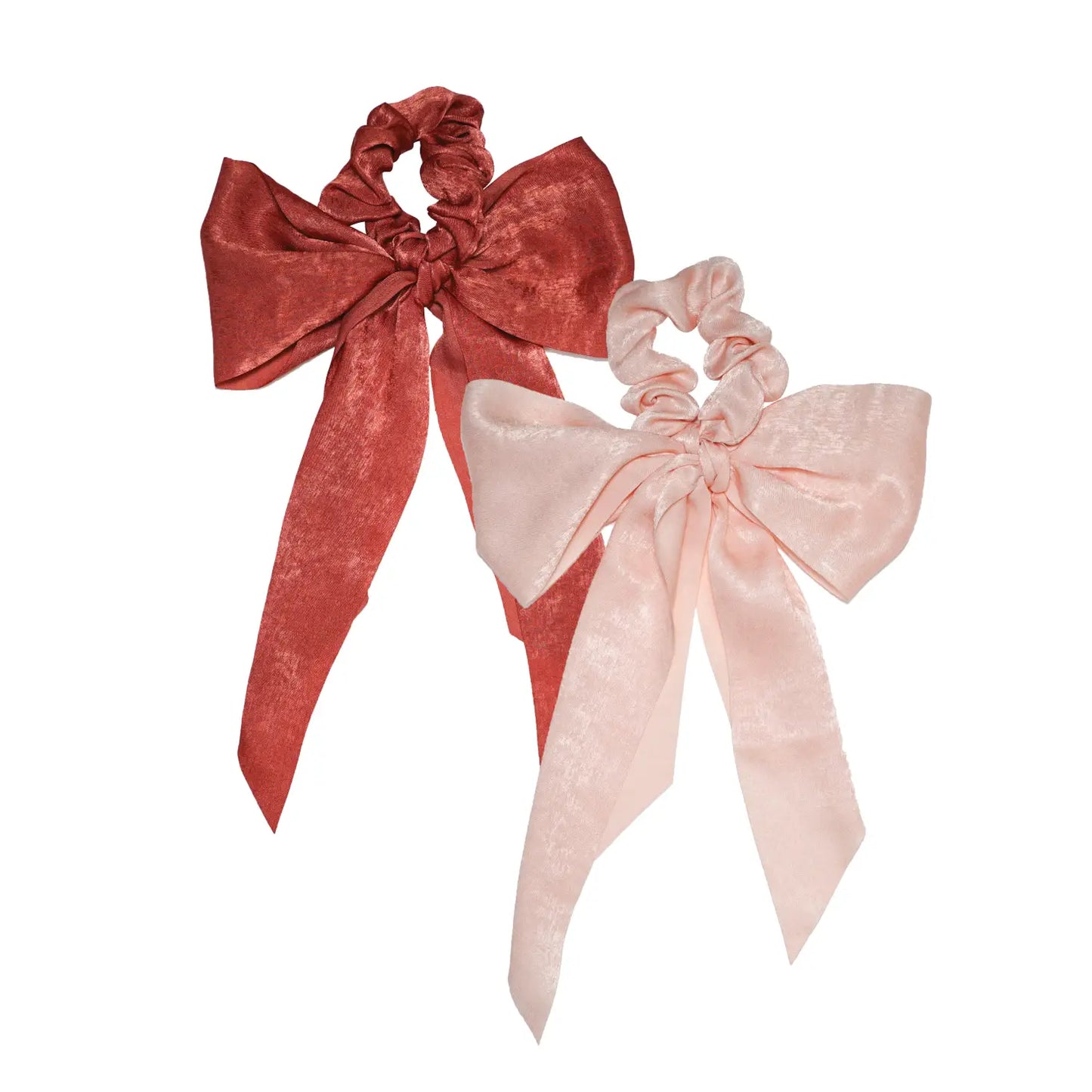 Satin Scarf Scrunchie- Blush Mauve