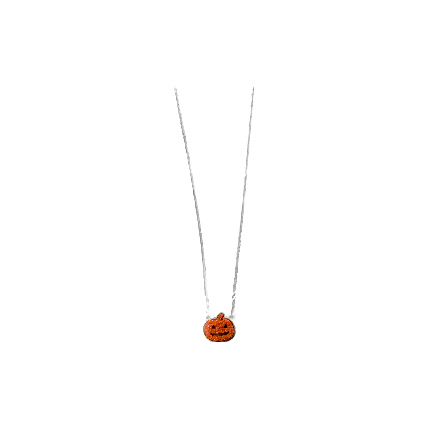 Pumpkin Druzy Necklace