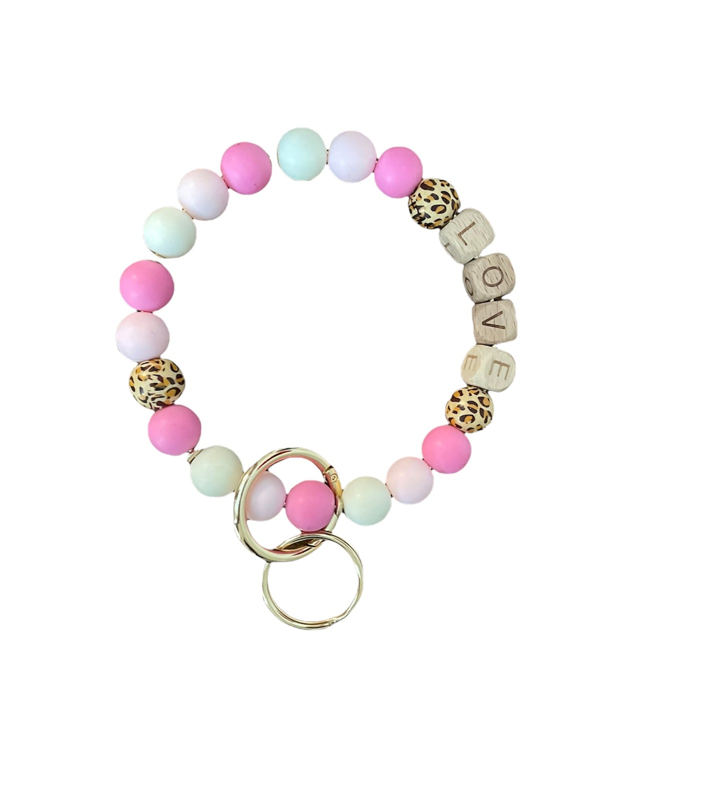 Beaded Bracelet Keychain