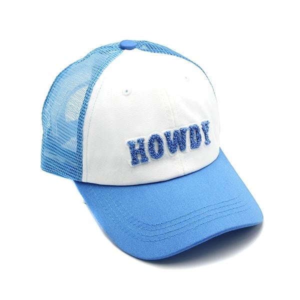 Howdy Chenille Letter Mesh Hat
