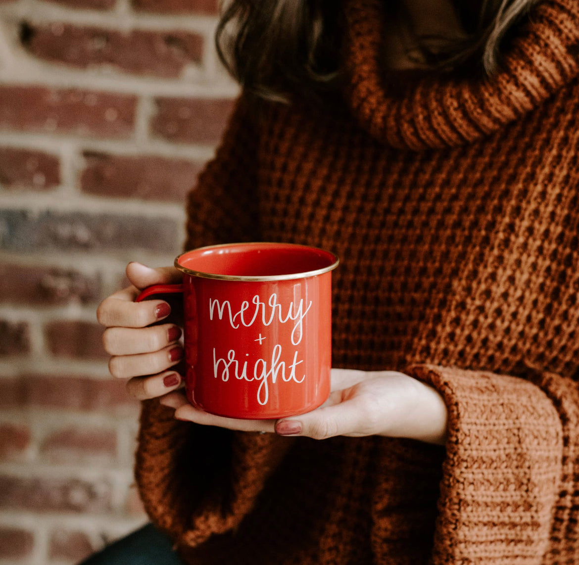 Merry and Bright - Red Campfire Coffee Mug 18 oz.