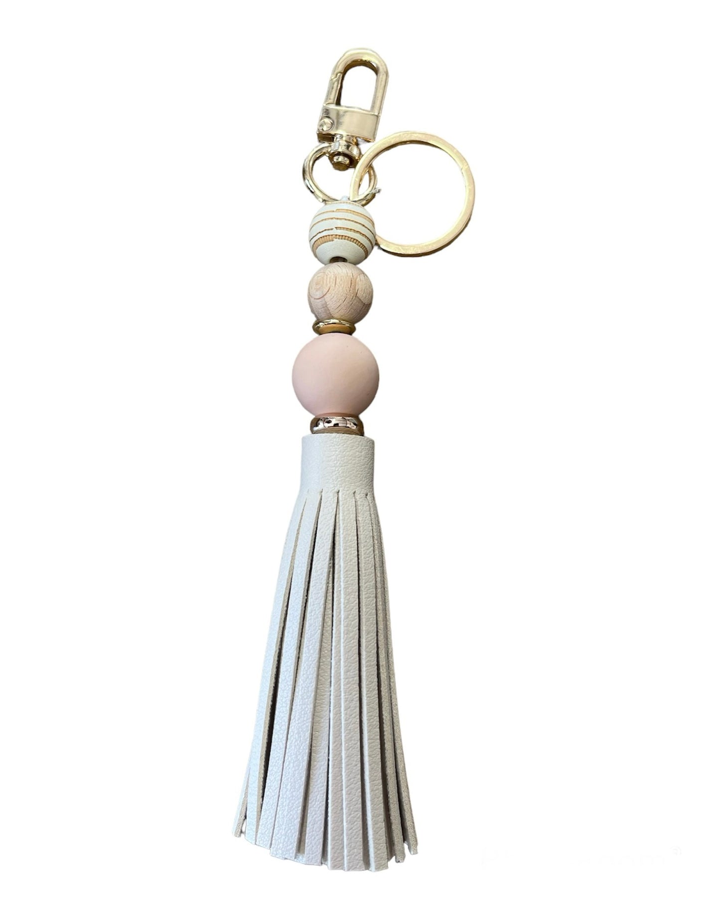 Beaded Keychain with Tassel