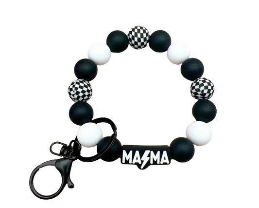 Silicone Bracelet MAMA Keychain