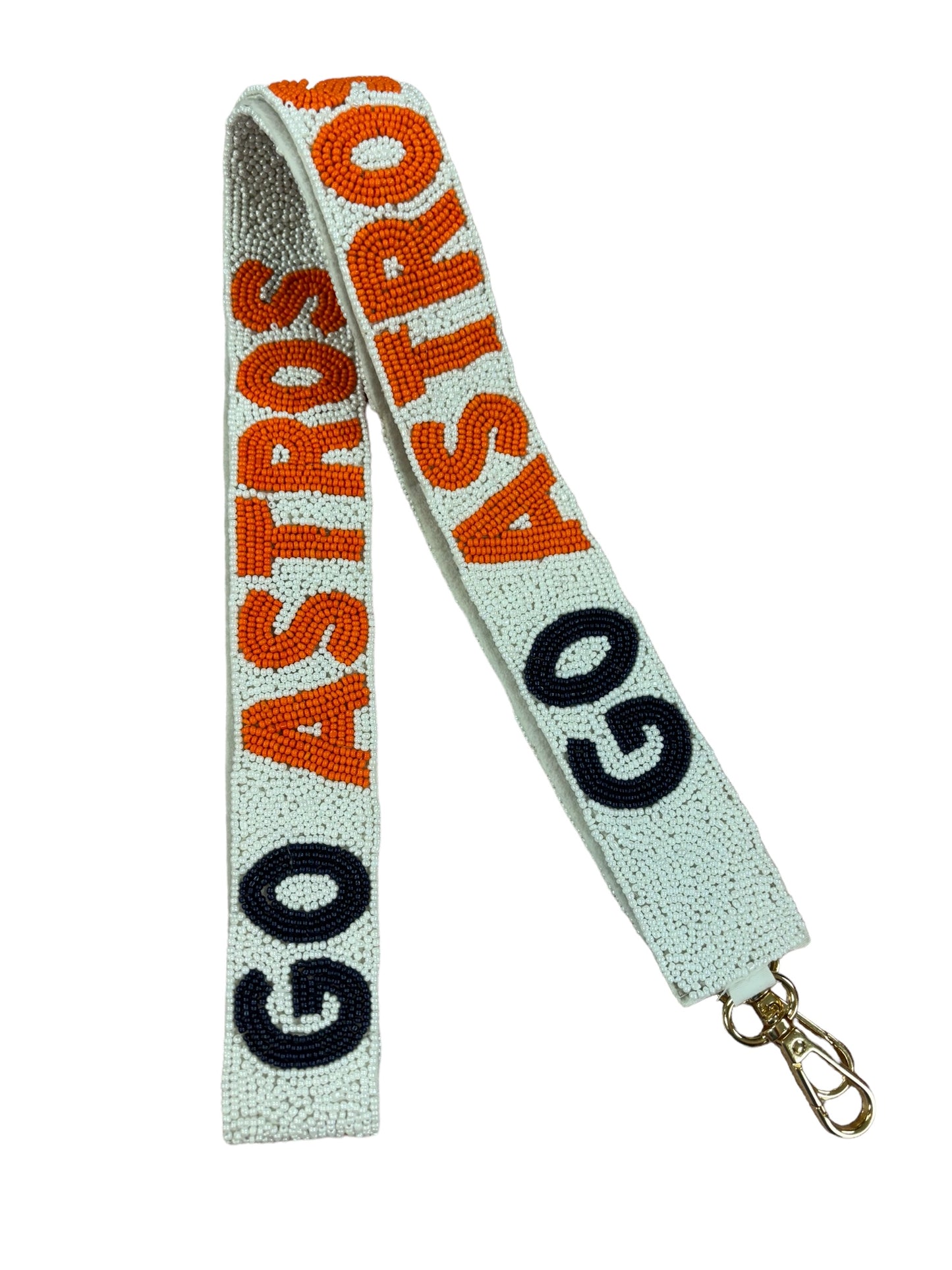 Go Astros Seed Bead Purse Strap