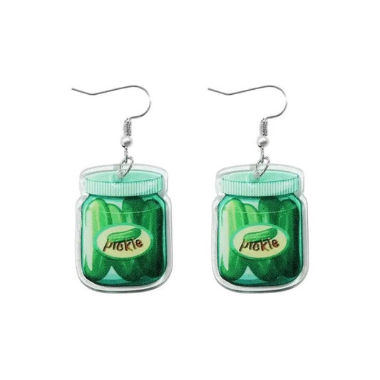 Pickle Jar Earrings