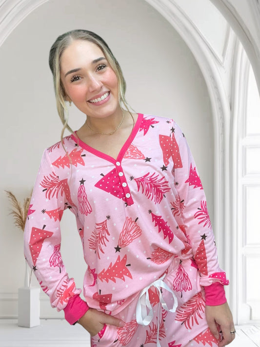 Pink Tree Pajamas