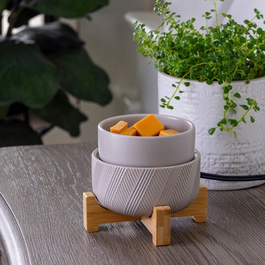 2-in-1 Classic Warmer Wooden Pedestal