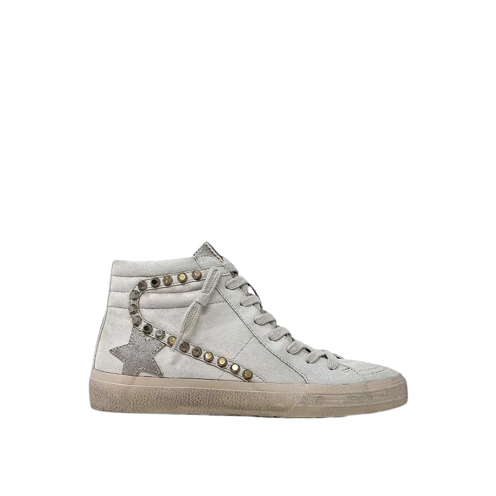 ShuShop | Riri | Grey Stud Sneaker