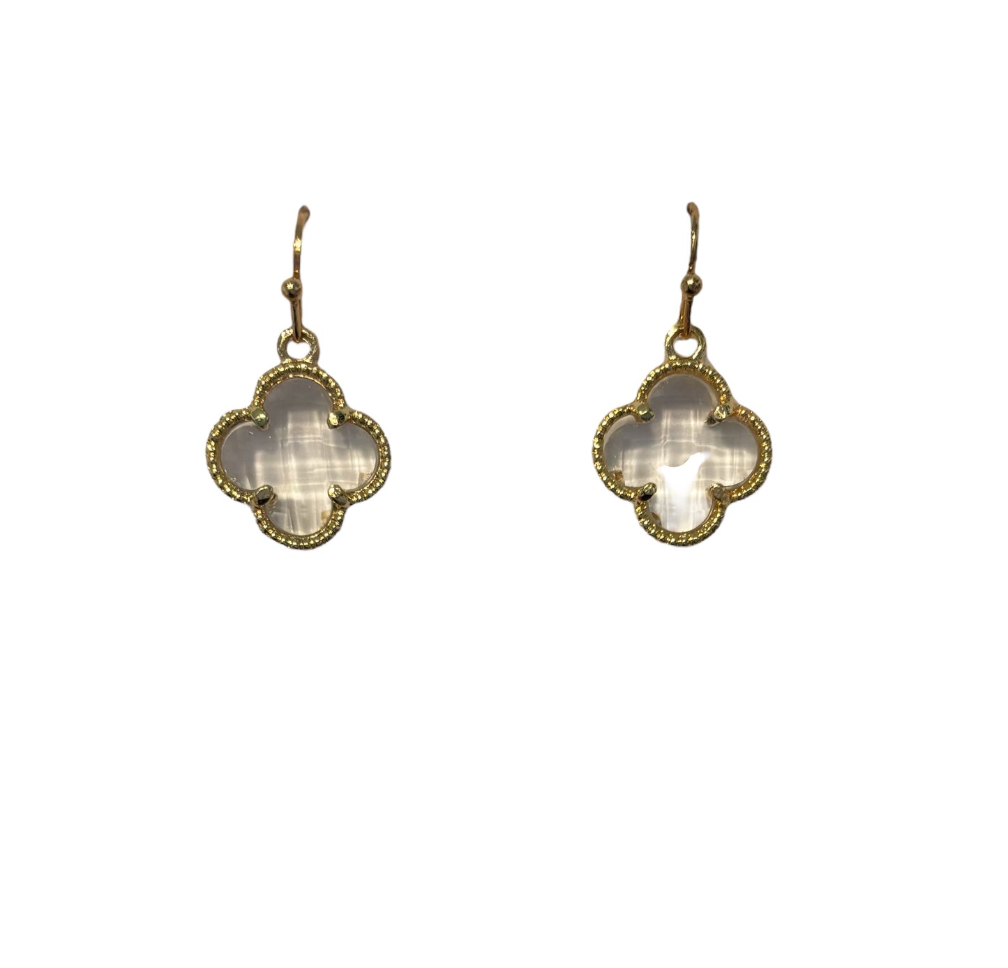 Clover Dangle Earrings | Clear