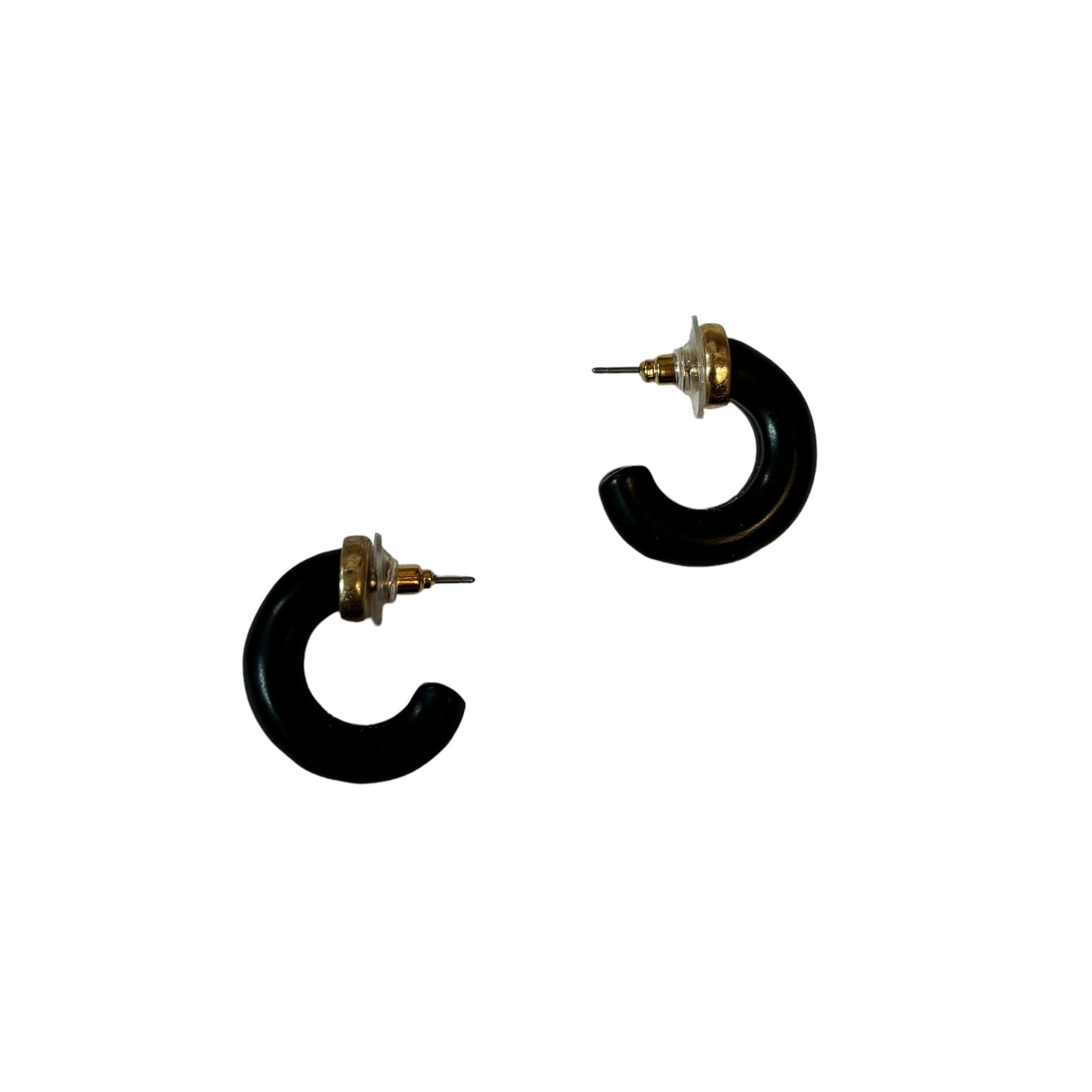 Chunky Black Hoop Earring