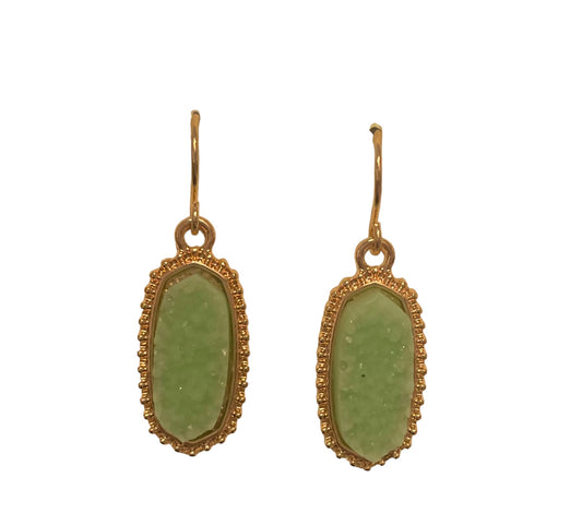 Druzy Dangle Earring | Mint