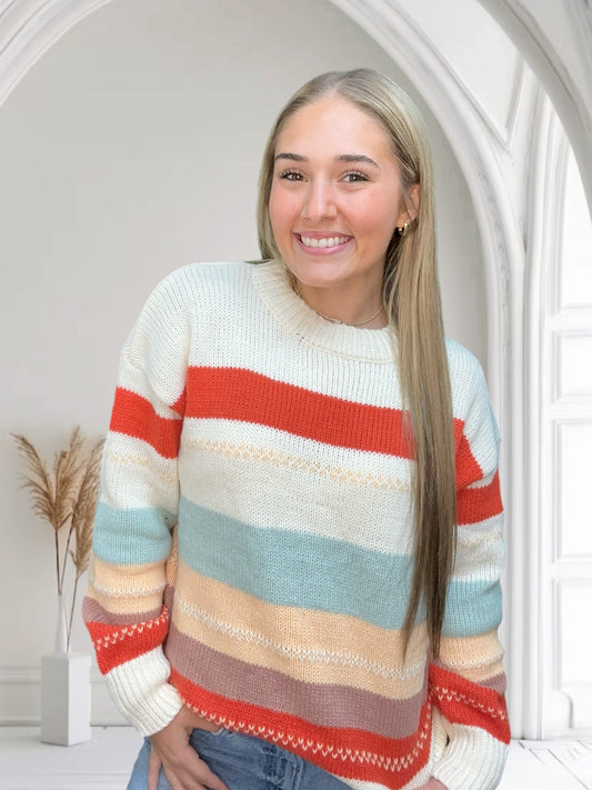 Colorful Stripe Sweater