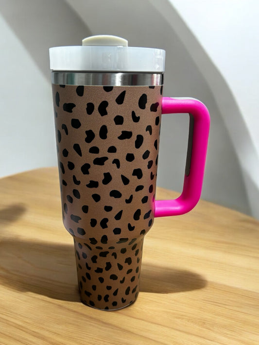 Leopard Print 40 Oz Tumbler