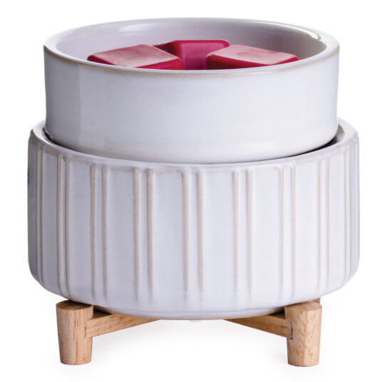 Ceramic and Wood 2-in-1 Classic Fragrance Warmer