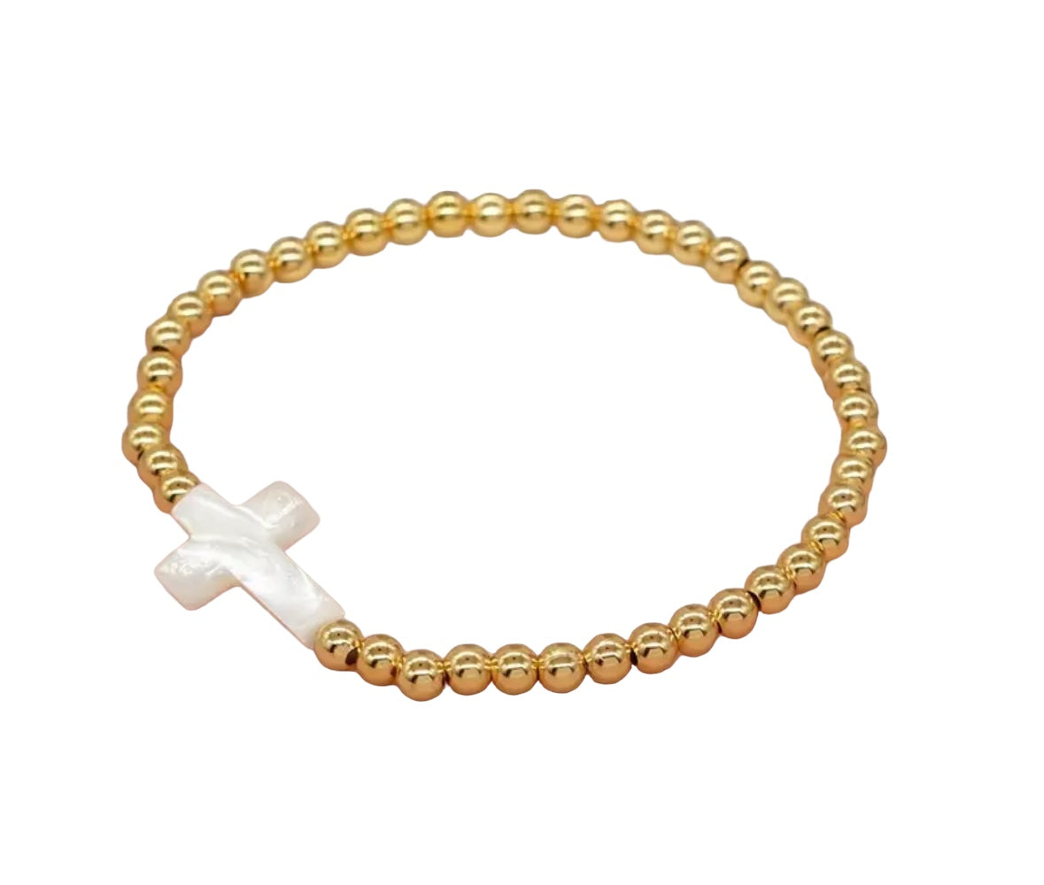 Beaded Cross Bracelet