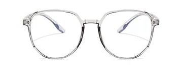 Round Retro Blue Light Glasses | Grey