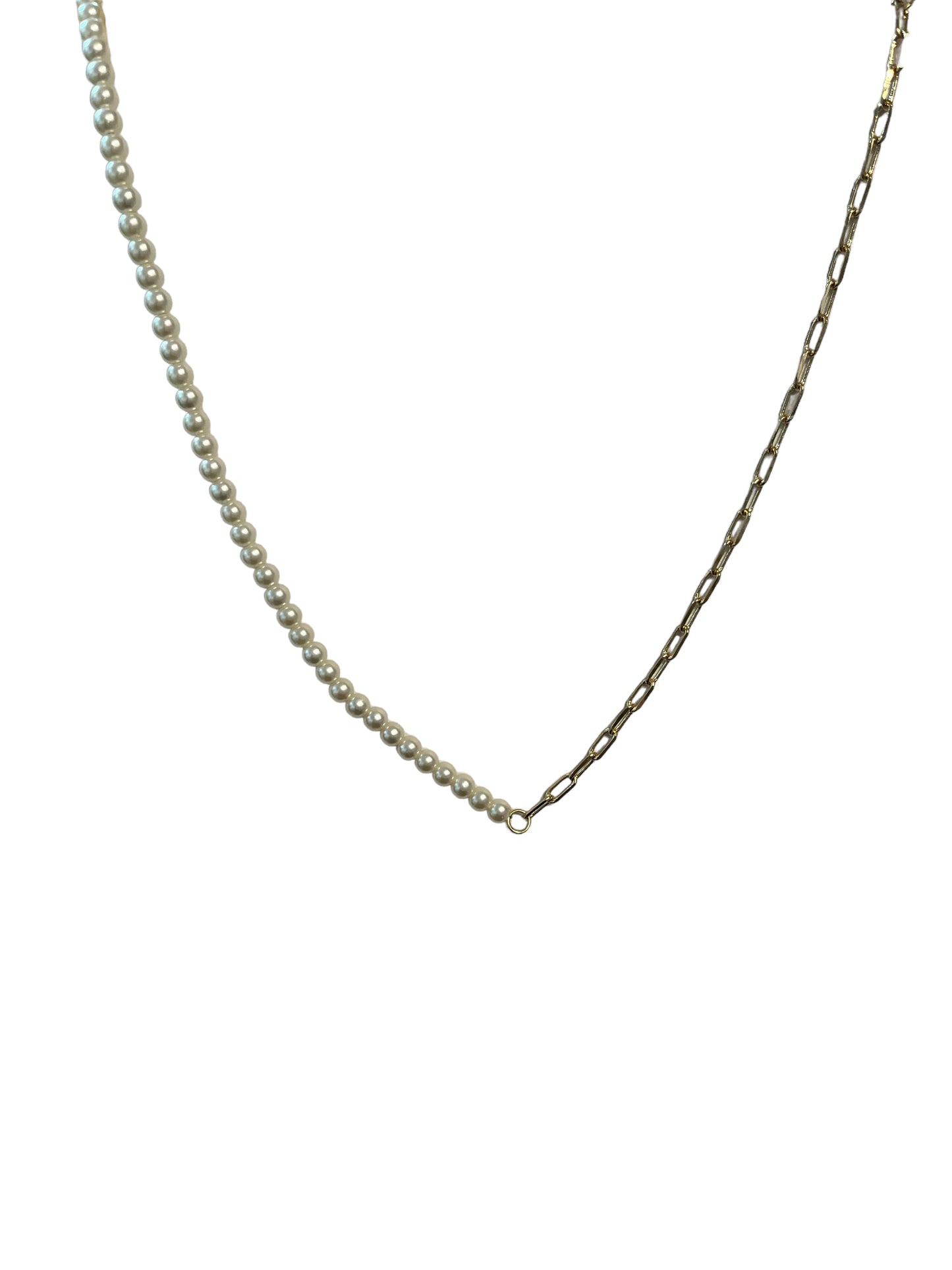 Pearl and Chain Necklace