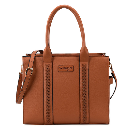 Wrangler Carry All Crossbody - Brown Leather