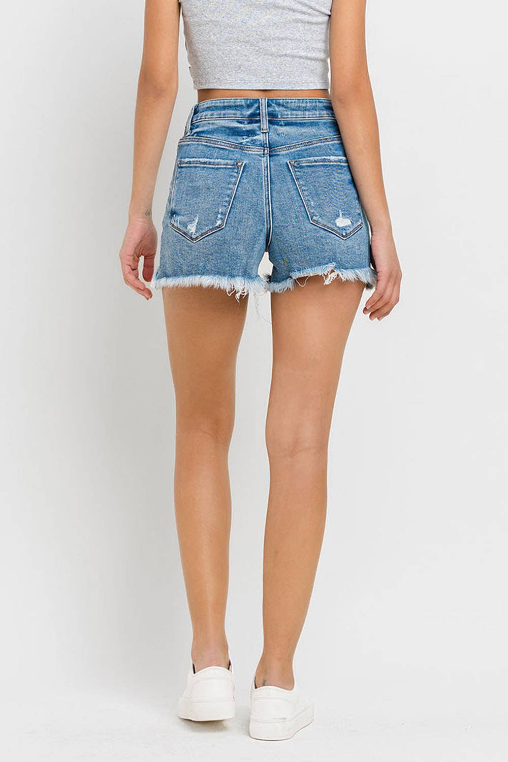 High Rise Criss Cross Shorts