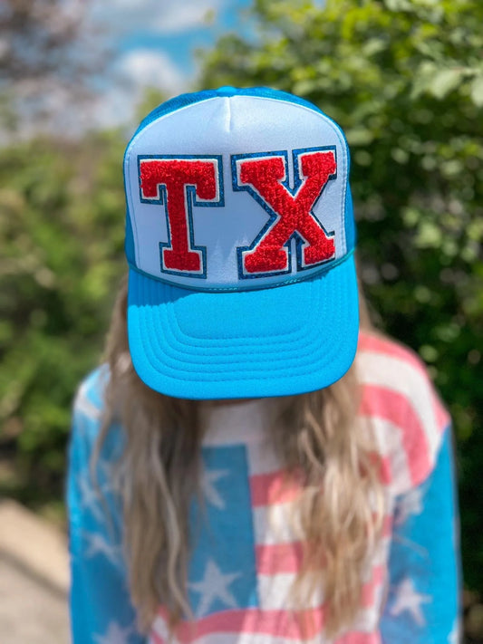 TX Chenille Letter Trucker Hat