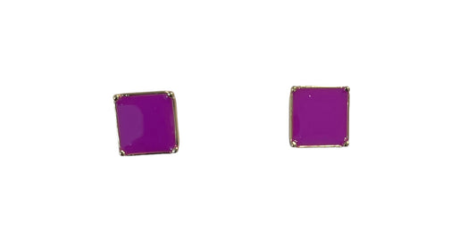 Square Stud - Purple