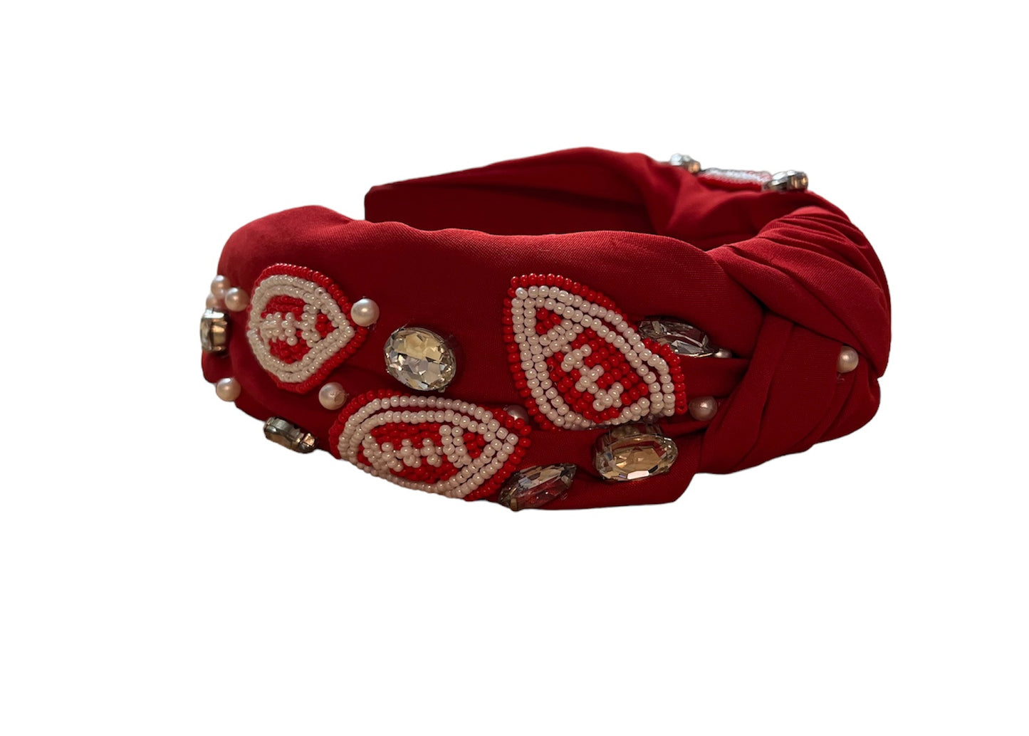Football Themed Headband - Red
