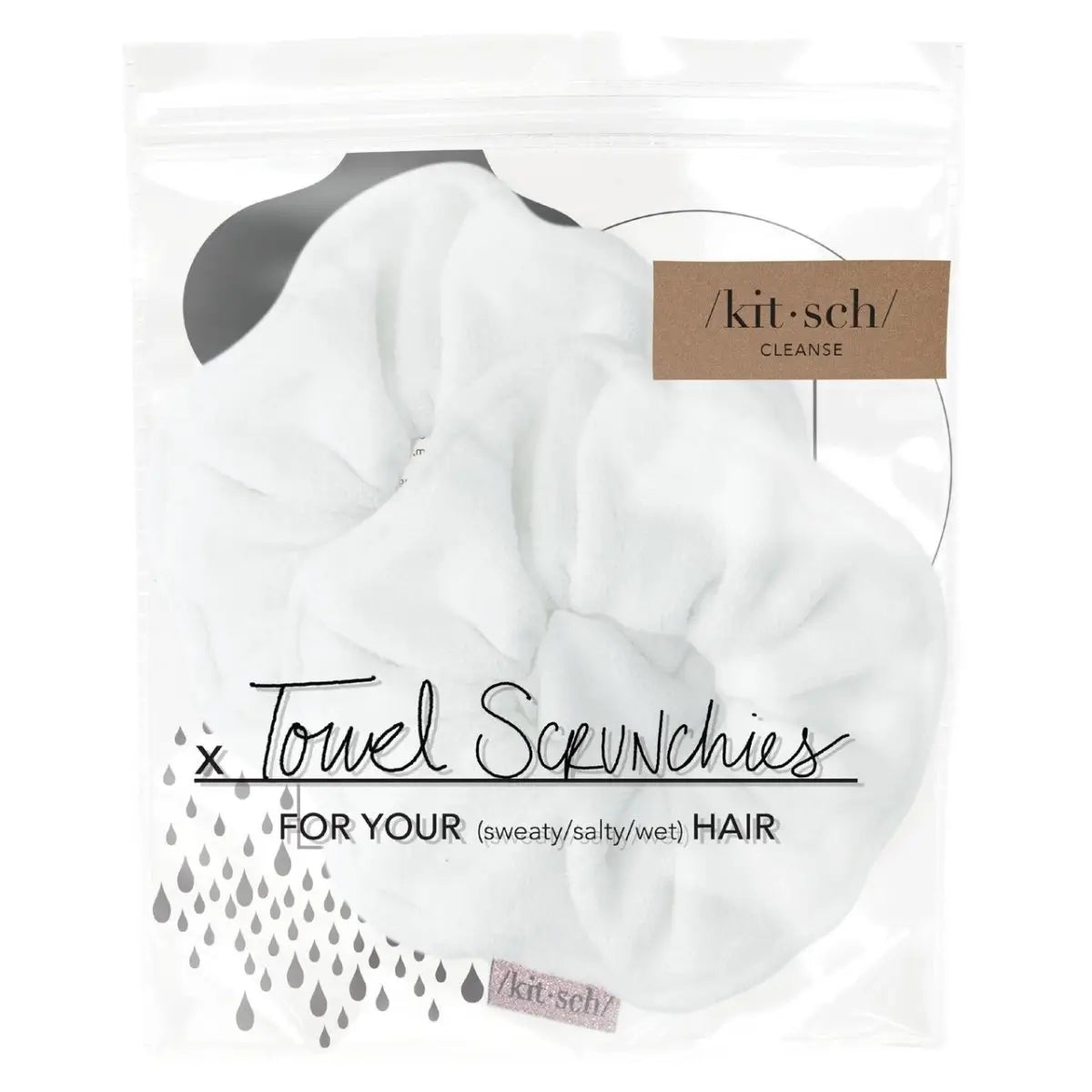 Towel Scrunchie - 2 Pack White
